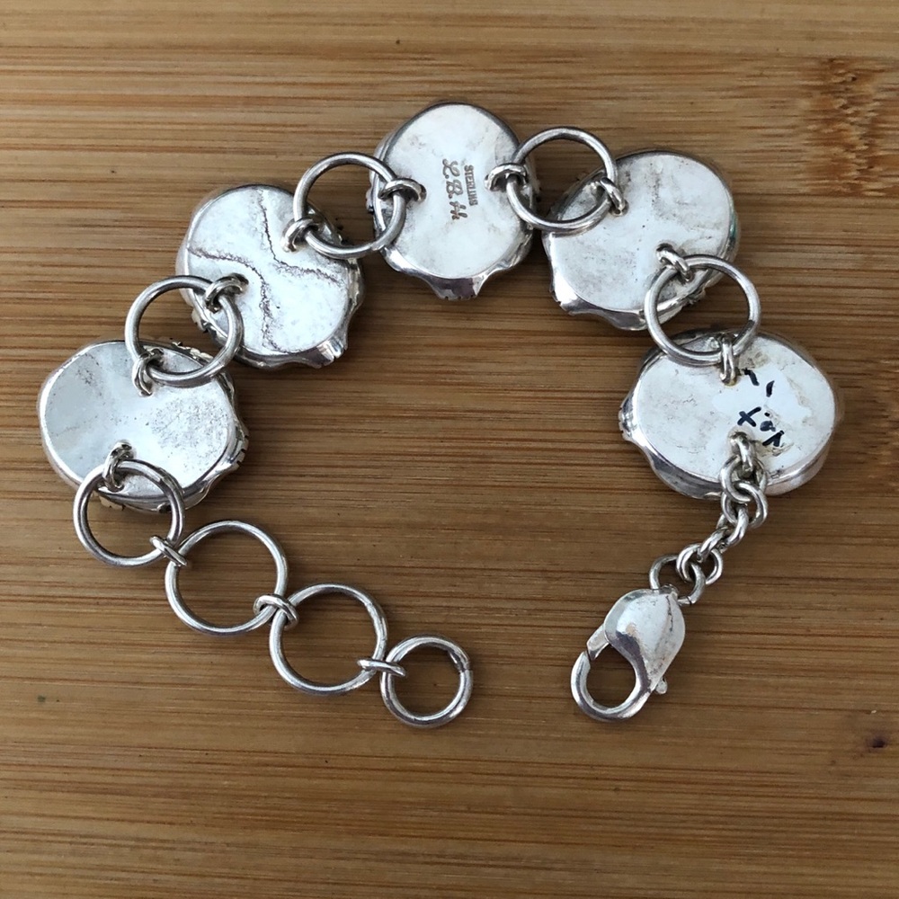 $565  Leonard Bruce Hodges Rare Navajo Estate Bracelet   Marked L.B.H. STERLING - Picture 10 of 10